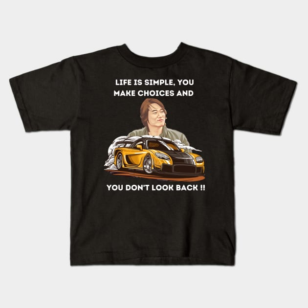 Fast and furious Han's Rx7 Kids T-Shirt by MOTOSHIFT